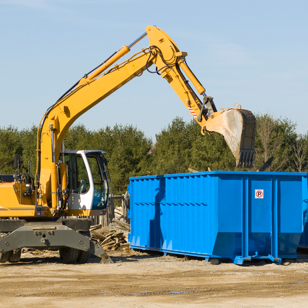 are there any restrictions on where a residential dumpster can be placed in Sumner Texas